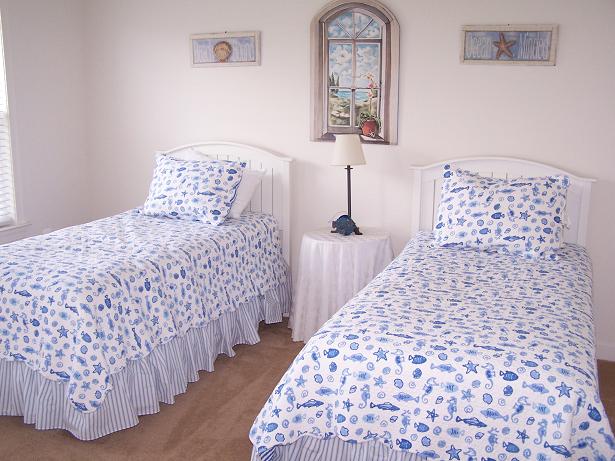 Two twins/singles with double dresser